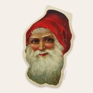 Vintage 80s Paper Ephemera Merrimack Publishing Santa Claus Christmas Memo Pad